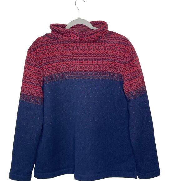 Vineyard Vines Knit Fleece Cowl Neck Pullover Sweatshirt sz. L #OO - Picture 2 of 8